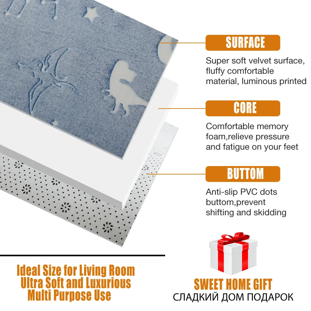 Толстый ковер для гостиной светящийся плюшевый детская кровать рандовые ковры