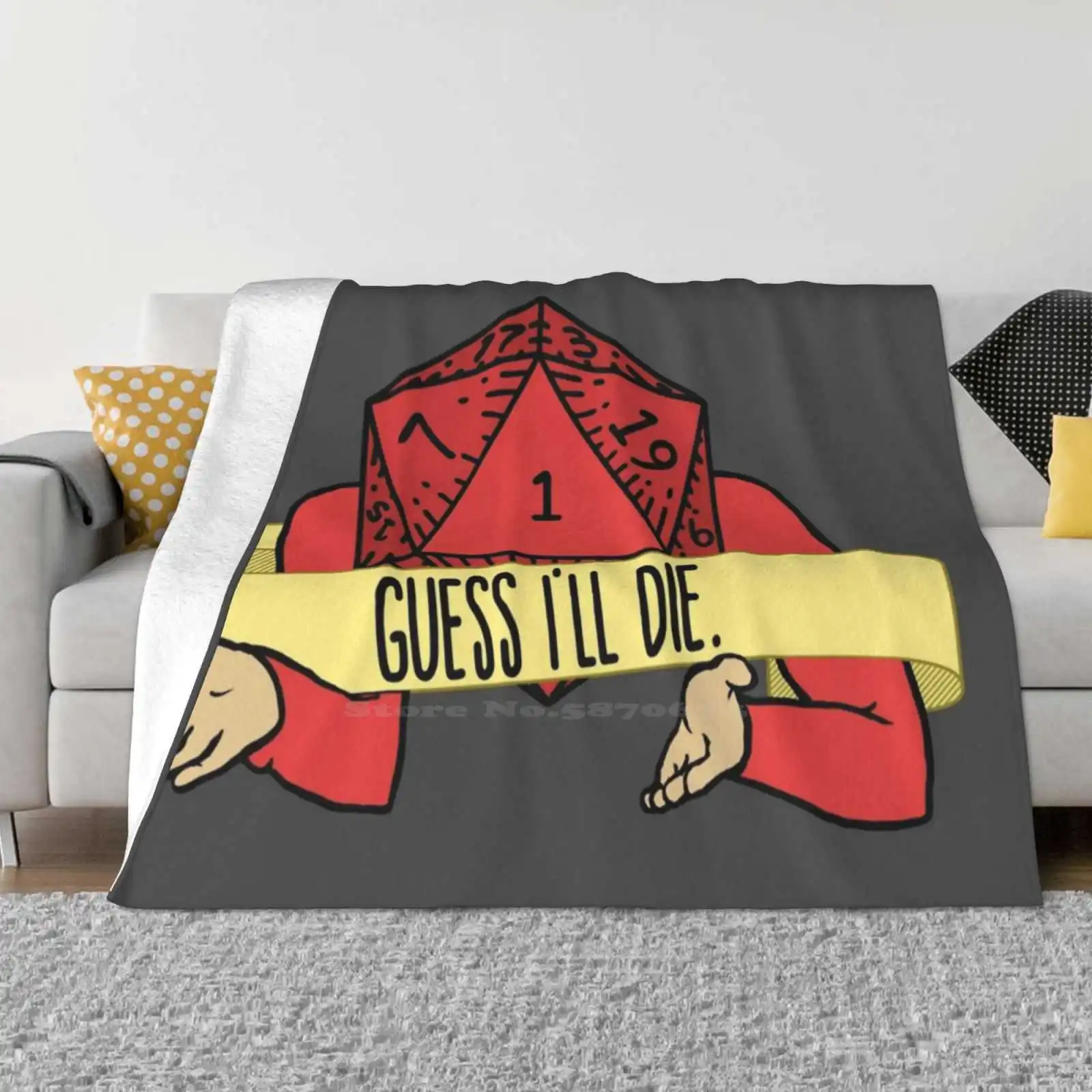 And I'Ll Die D20 Dice Critical Failure Four Seasons Удобное теплое мягкое одеяло и Dnd Ill