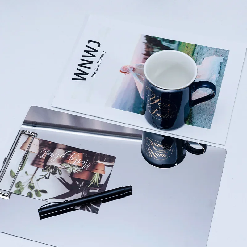 Металлическая зеркальная поверхность доска для файлов из нержавеющей стали