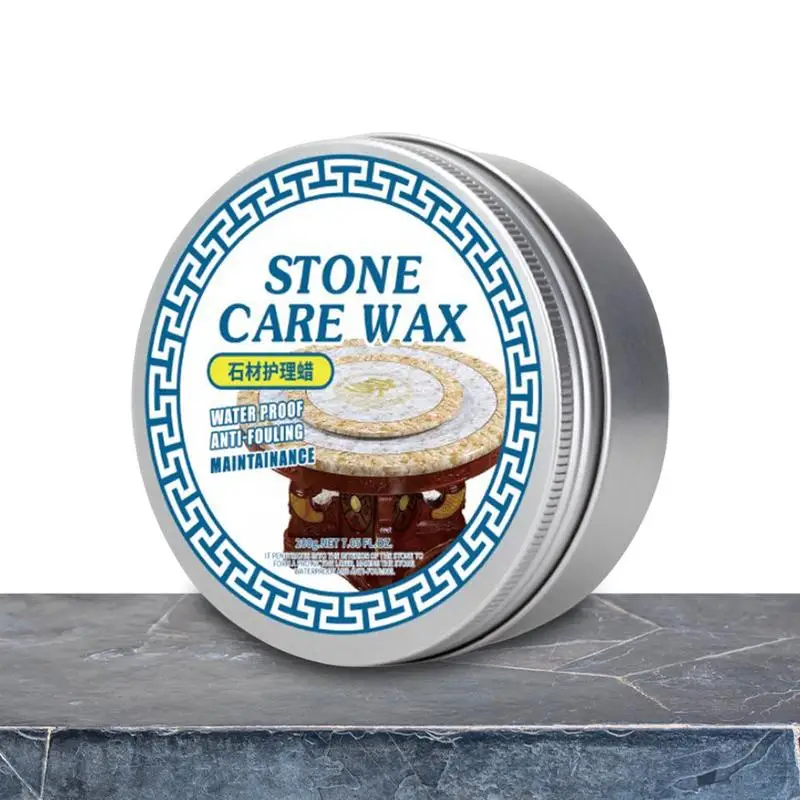 

Stone Wax Polish 200g Stone Polish For Stone Care Tile Care Product For Easy Maintenance Countertop Marble Stone Floors Stone
