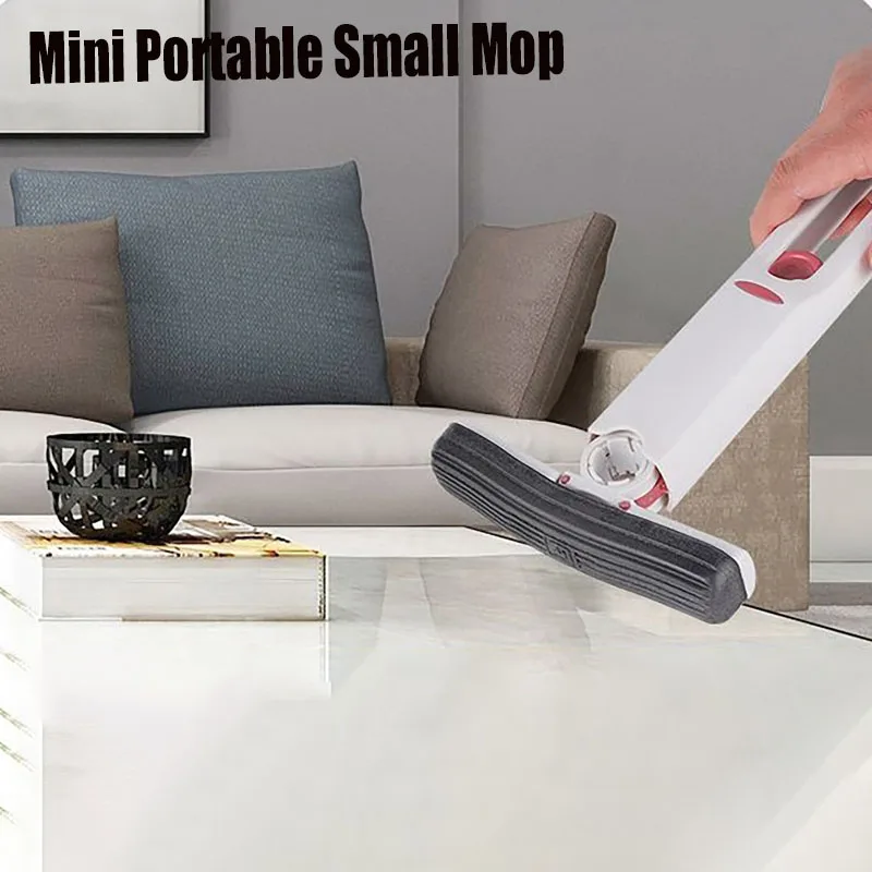

Household Merchandises Small Mop Desktop Cleaning Sponge Car Tea Table Glass Display Wiper Hand Washing Free Mop with Sponge Hea