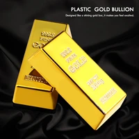 135pcs fake gold brick creative artificial gold bar simulation hollow gold bullion crafts decorative prop for party