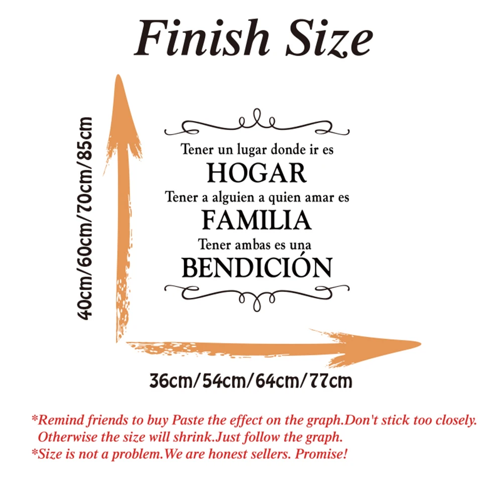 Испанский стих из Библии христианский стикер на стену где-то чтобы поеться в дом