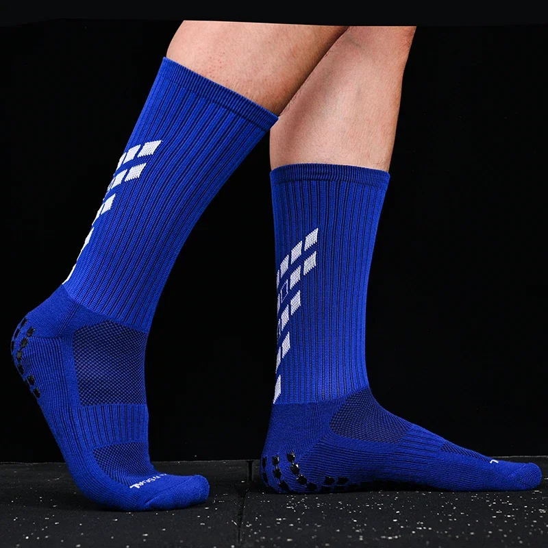 Новые нескользящие футбольные носки хлопковые квадратные силиконовые присоски