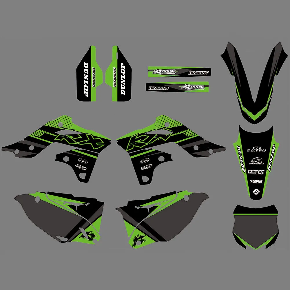 Индивидуальные графические наклейки для Kawasaki 250 KXF мотоциклетные наборы наклеек