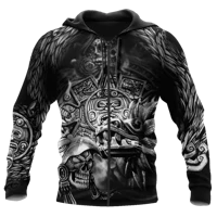 2021 viking aztec warrior tattoo neue mode trainingsanzug casual 3d print zipperhoodiesweatshirtm%c3%a4nner der frauen stil 29