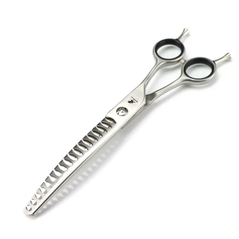 

7.0/7.5 inch Professional Dog Grooming Shears Curved Thinning Scissors for Dog Face Body Cutiing JP 440C High Quality