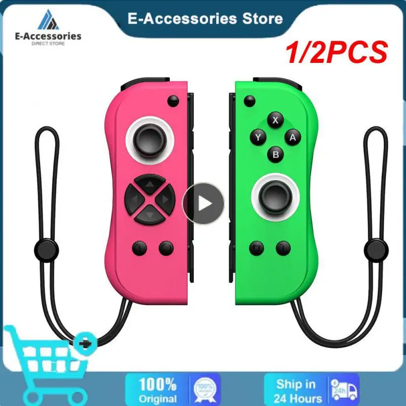 

1/2PCS Joy Pad Switch Controller Joystick Gamepad 6 Axis Gyro Wireless Switch Control With Wake Up Function Switch Controllers