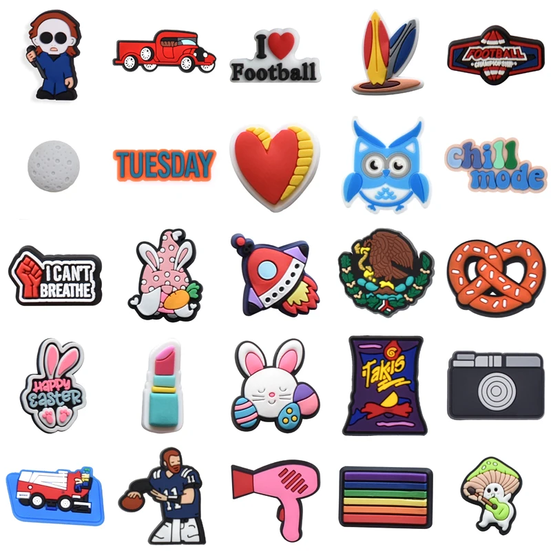 

Shoe Charms Packs Shoes Accessories Men Girl Decorations for Crocs Set Jeans Wholesale Bulk Kids Para Pins Gifts Women Charm Boy