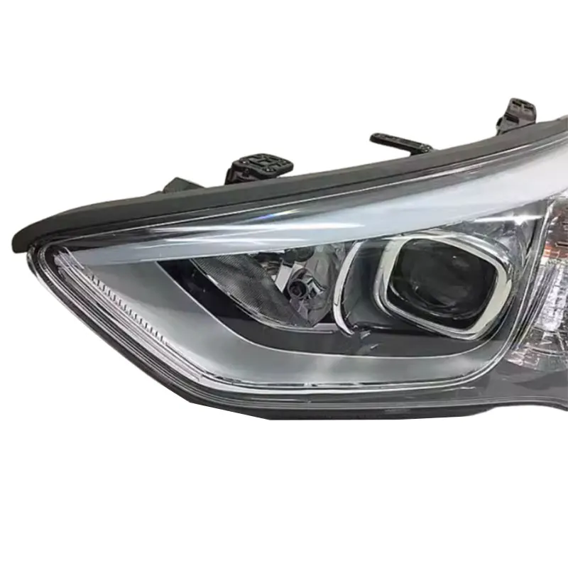 Фото ﻿   Для Hyundai Santa Fe (IX45) 2013-2015: передняя фара, галогенная лампа, аксессуар для автомобиля, фара в бампер №5