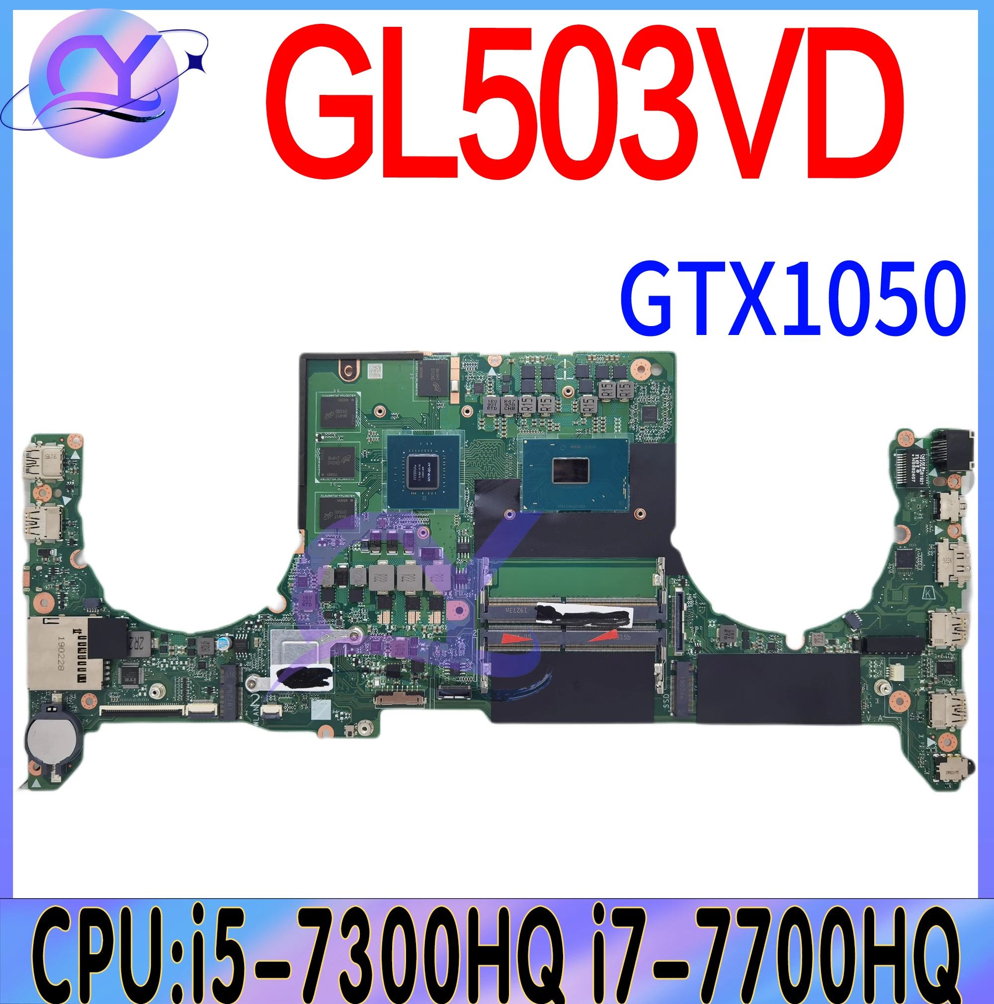 FX503VD Материнская плата ASUS GL503VD FX63VD ZX63V S5A FZ63VD GL503VE FX503V GL503V материнская плата для ноутбука i5 i7 GTX1050 100% рабочий