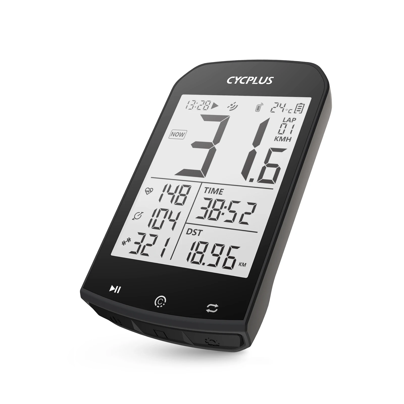 Велокомпьютер CYCPLUS M1 с GPS, спидометром и креплением, 5,0 ANT ...