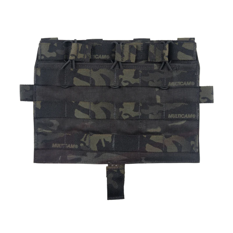 

Tactical MOLLE Panel TRI Pouch for AVS JPC2.0 Detachable Front Flap Triple Magazine Pouch Airsoft Vest Front Panel Accessories
