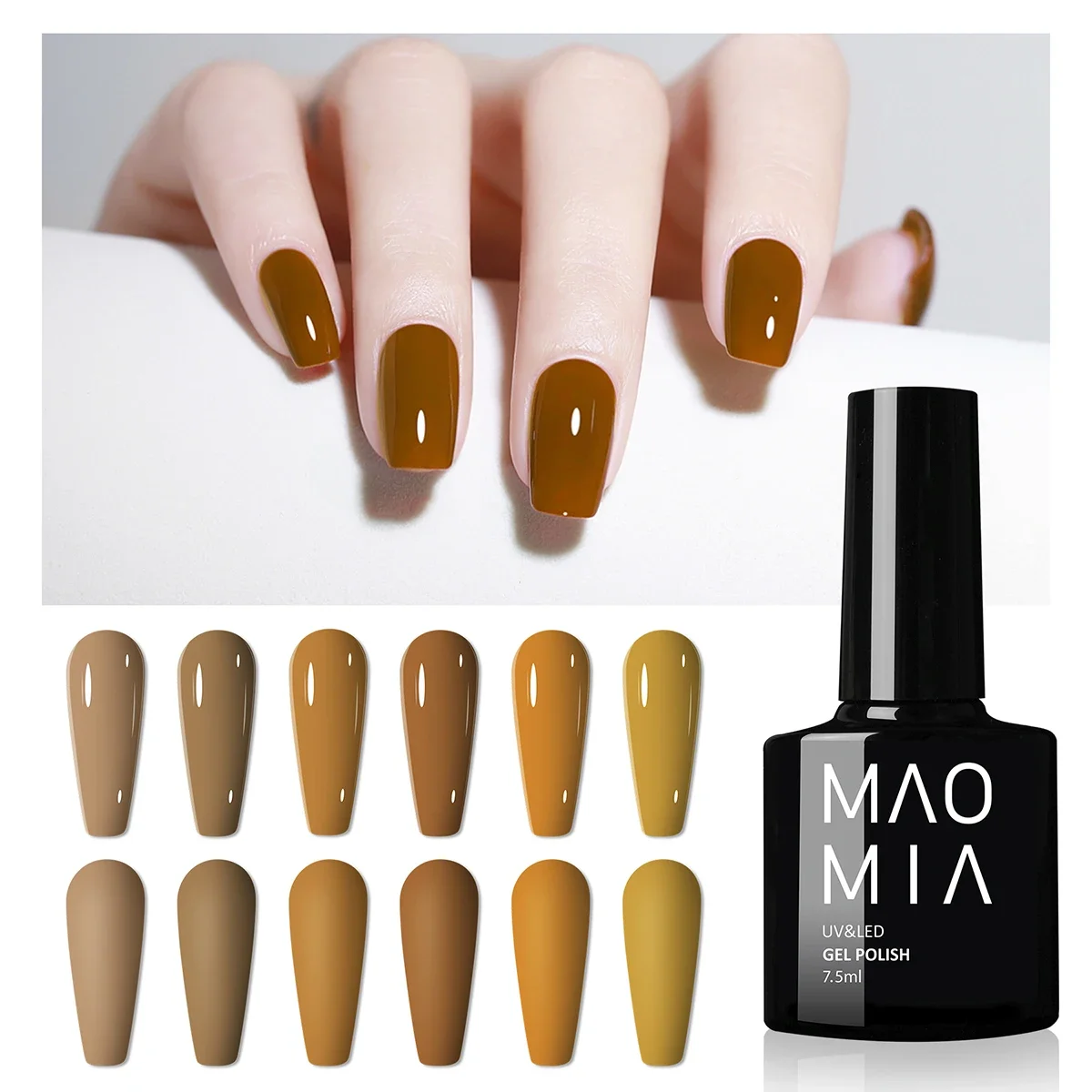 Искусственный полуперманентный Гель-лак для ногтей 6 цветов