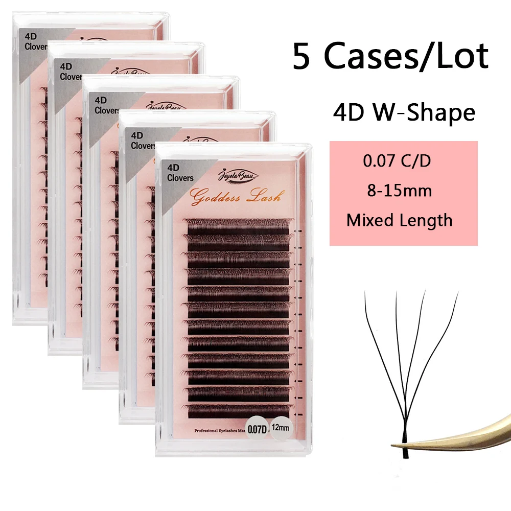 

Накладные ресницы в форме богини 4D-W, готовые объемные ресницы в стиле W, натуральные мягкие Объемные Накладные ресницы, 5 коробок/лот