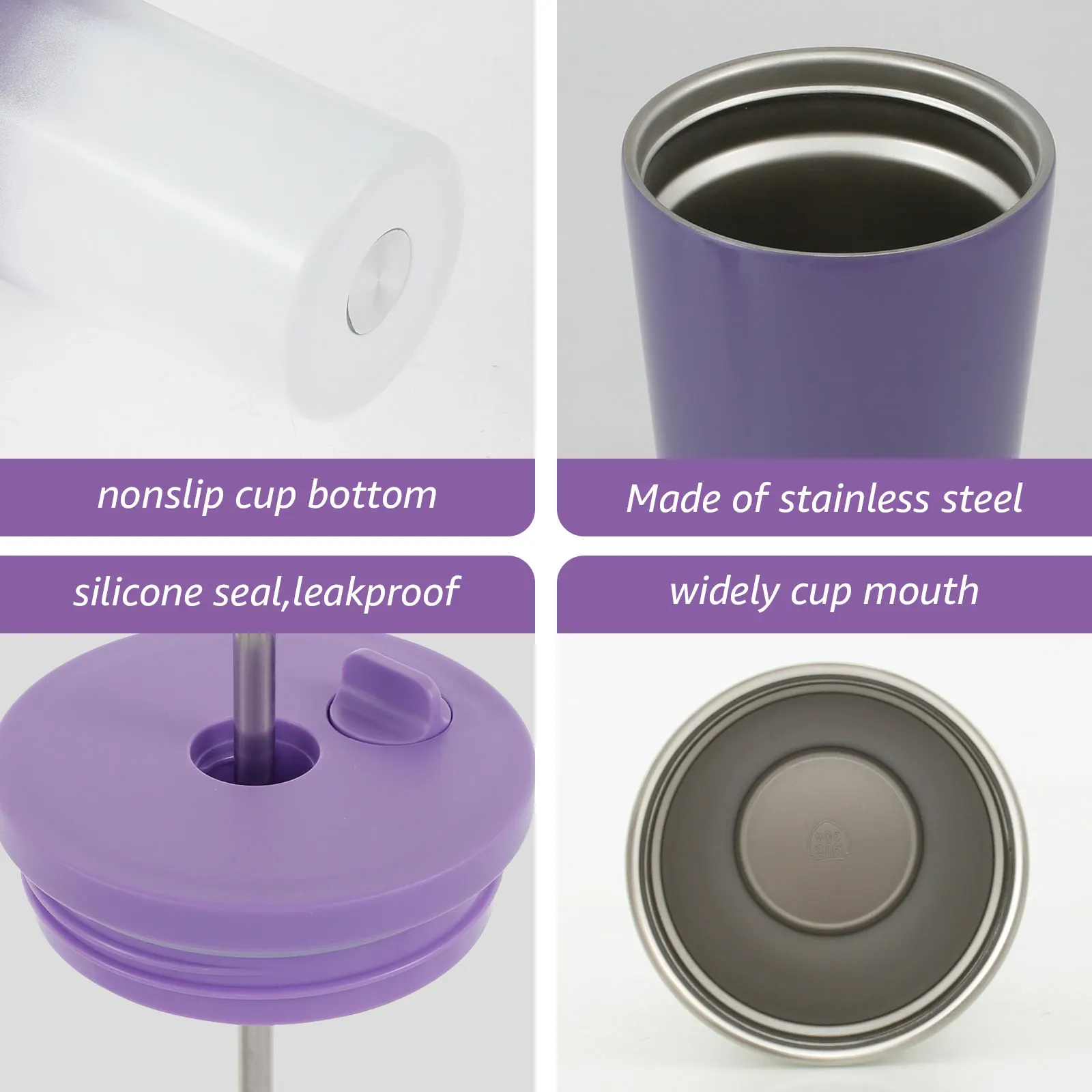 Термокружка Из Нержавеющей Стали с соломинкой 700 мл