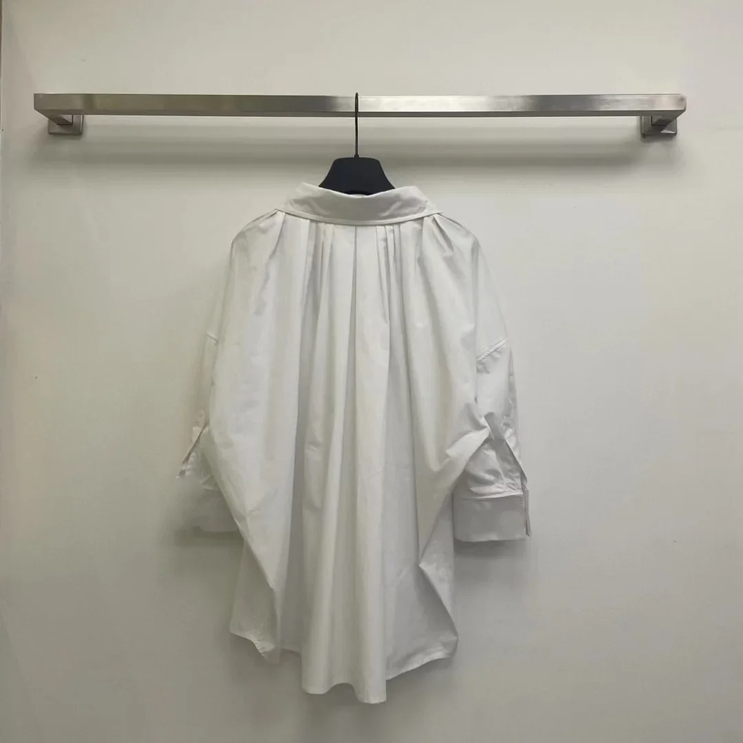 Nanyou Прямые поставки 2024 весна-лето новинка облегающая классическая рубашка с