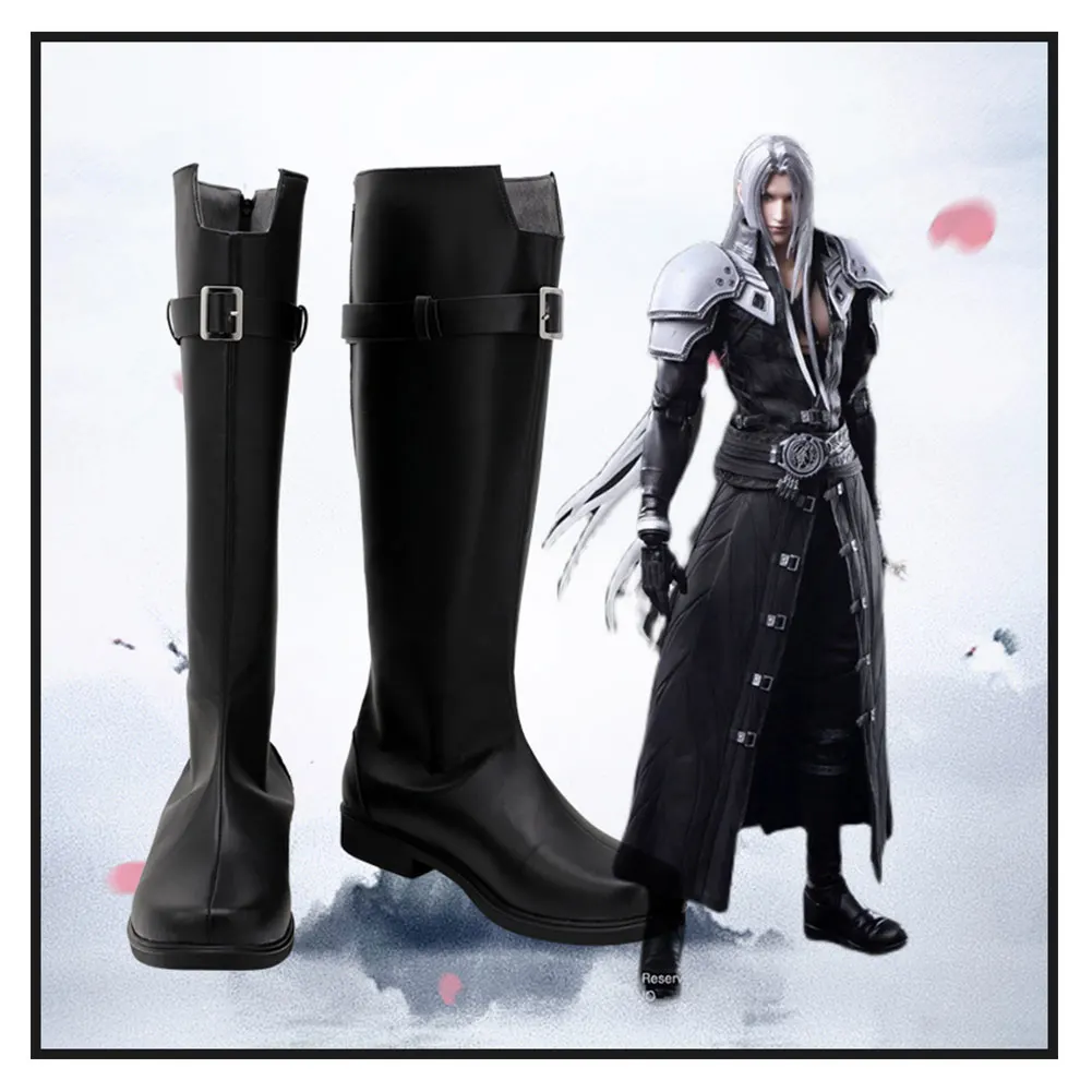 

Final Fantasy VII Remake Sephiroth Cosplay Shoes Boots Halloween Costumes Accessory Custom Made