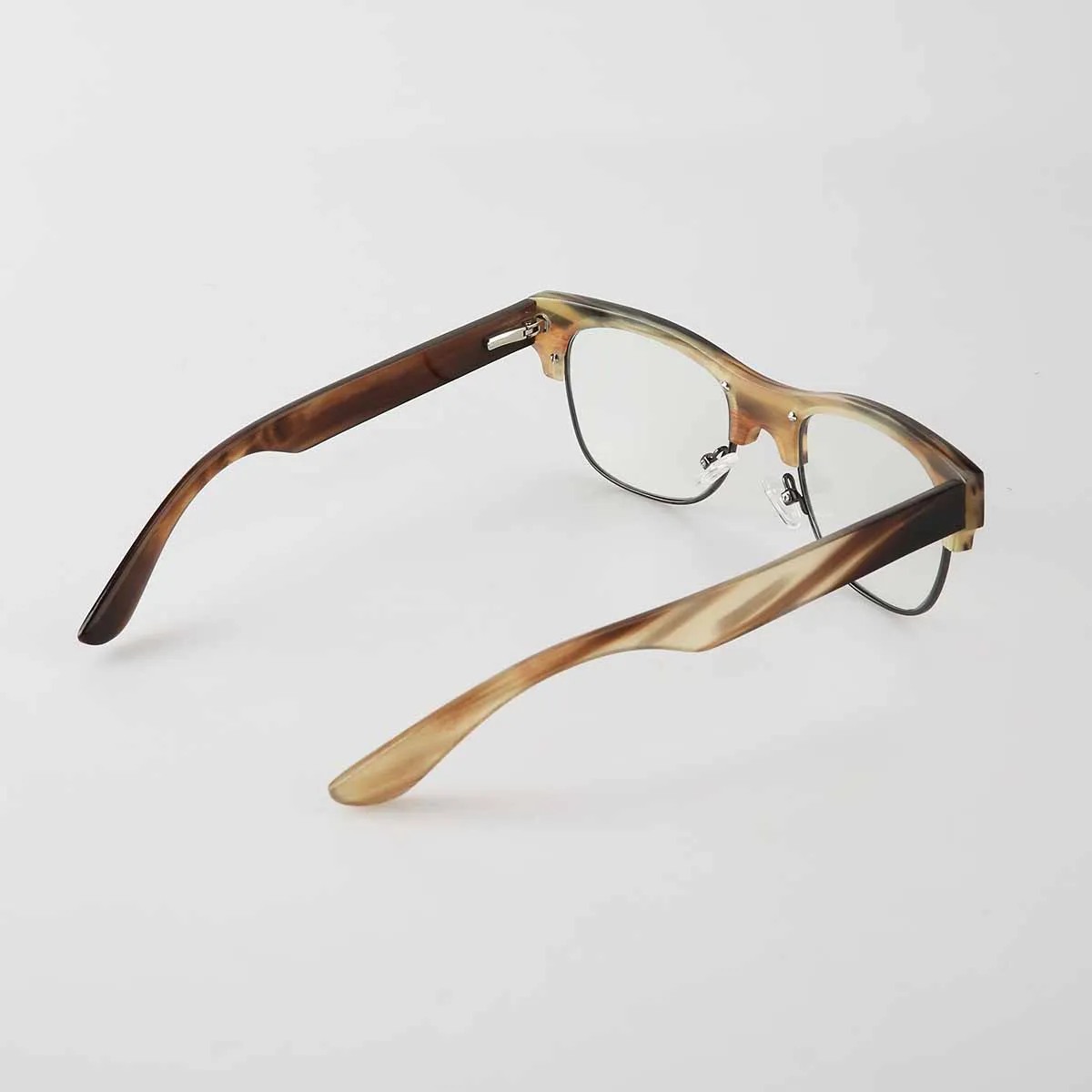 2024 натуральные очки из рога для мужчин и женщин близорукости оправа очков ручная