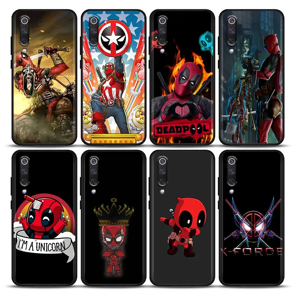 

Marvel Funny Deadpool Comics Phone Case For Xiaomi Mi A2 8 9 SE 9T 10 10T 10S CC9 E Note 10 Lite Pro 5G Redmi Black Cover Fundas
