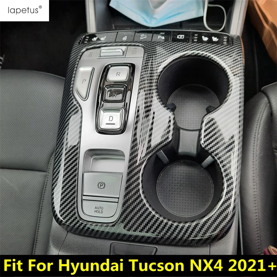 

Central Control Gear Shift Box Panel Water Cup Frame Decor Cover Trim For Hyundai Tucson NX4 2021 -2023 ABS Accessories Interior