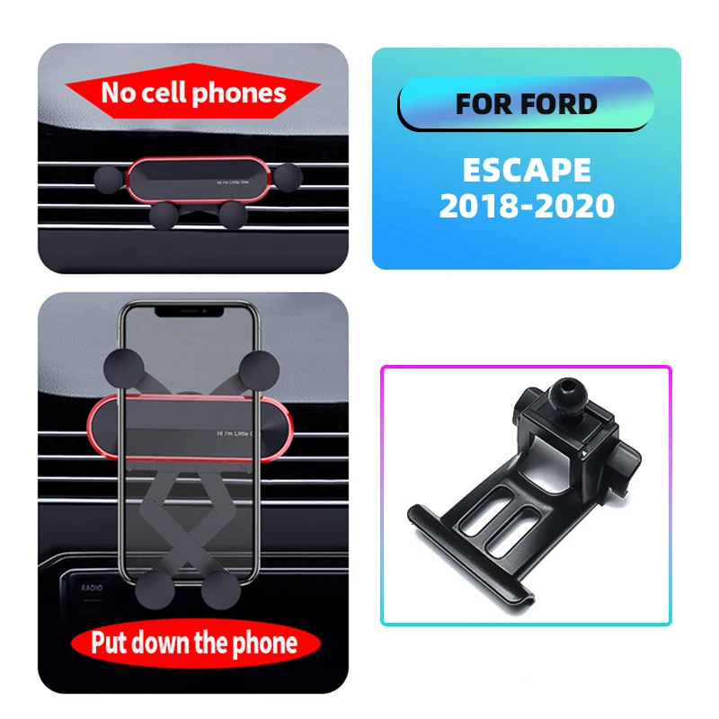 

Car Mobile Phone Holder For Ford Escape 2018 2019 2020 GPS Gravity Stand Air Vent Special Mounts Navigation Bracket Accessories