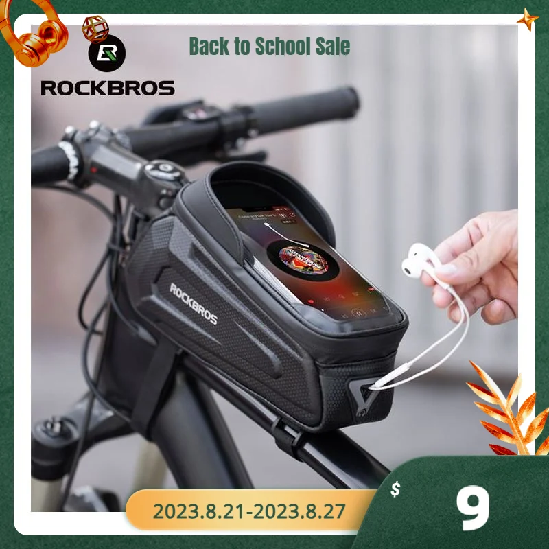 ROCKBROS Bicycle Bag Waterproof Touch Screen Cycling Bag Top