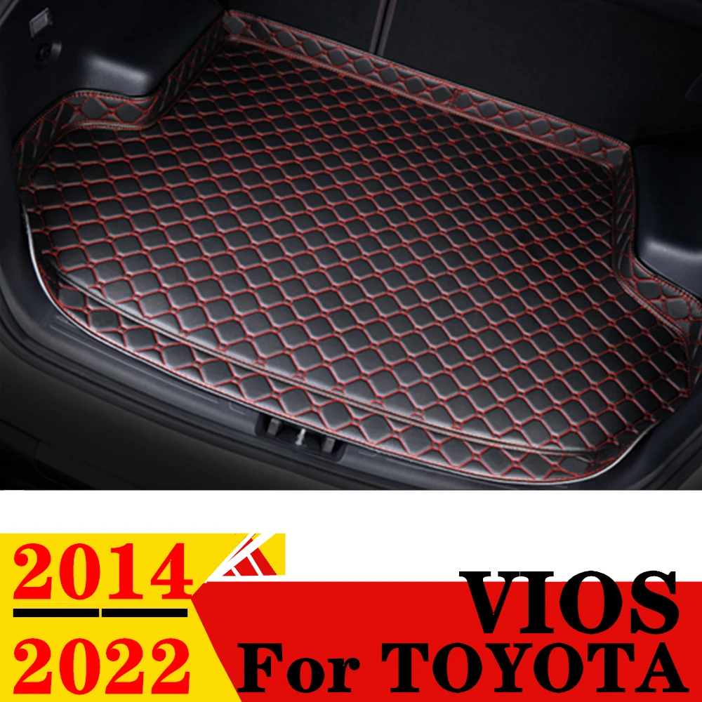 

Коврик для багажника автомобиля для Toyota VIOS 2014, 2015-2022, высокая боковая Водонепроницаемая Задняя накладка для груза, коврик, автомобильные аксессуары, подкладка для багажника
