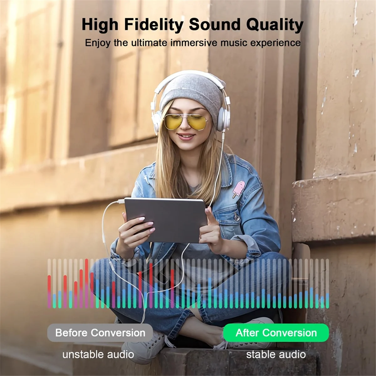 Комплект из 3 адаптеров USB C на разъем для наушников 5 мм дополнительный адаптер