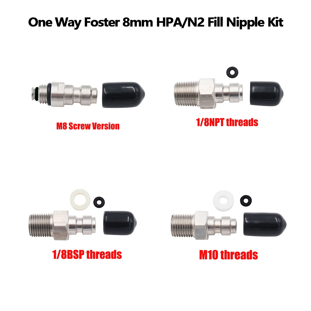 

Пейнтбол PCP Пневматический 8 мм M8,1/8NPT,1/8BSPP нержавеющая сталь односторонний приемный наполнитель соска