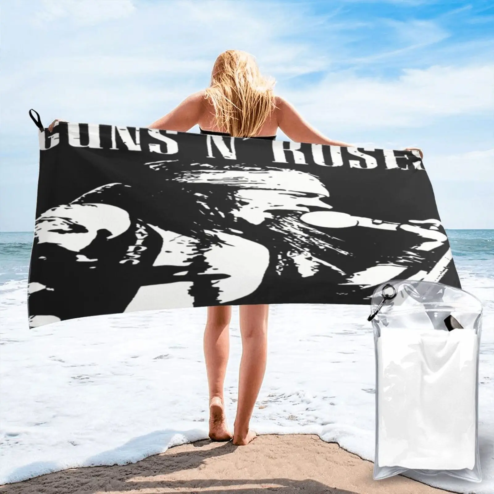 

Official Guns N Roses Axl Live Beach Towel Beach Sauna Bath Towel Large Beach Towel Kitchen Towel Terry Towels Towels Bathroom