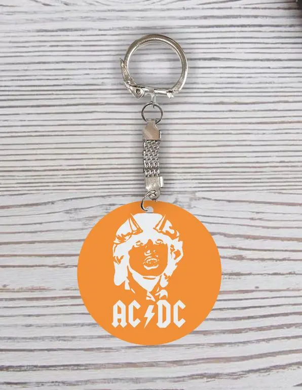 Брелок с гравировкой AC/DC Эй-си/ди-си №19 | Украшения и аксессуары