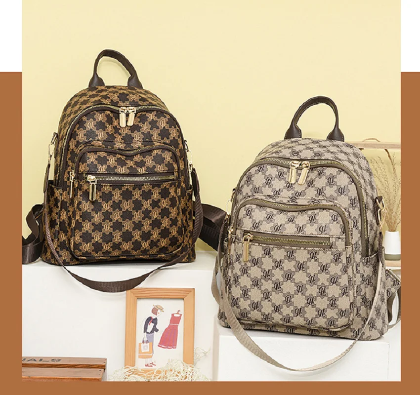 Лидер продаж новый женский роскошный дизайнерский кожаный рюкзак большая