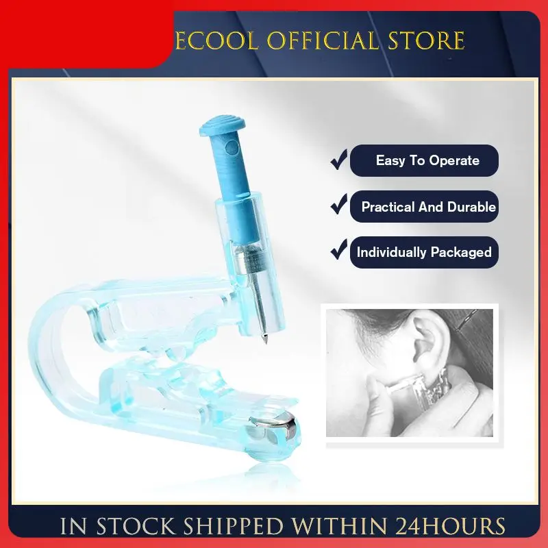 

2Pcs/Set Ear Piercing Gun Kit Asepsis Disposable Healthy Safety Earring Piercer Tool Machine Kit Studs Ear Nose Lip Body Jewelry