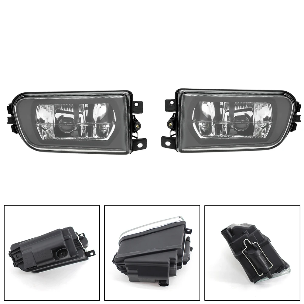 

For BMW E39 Z3 1997-2000 Pair Front Bumper Fog Light Lamp Housing Shell Black Accessories For Vehicles