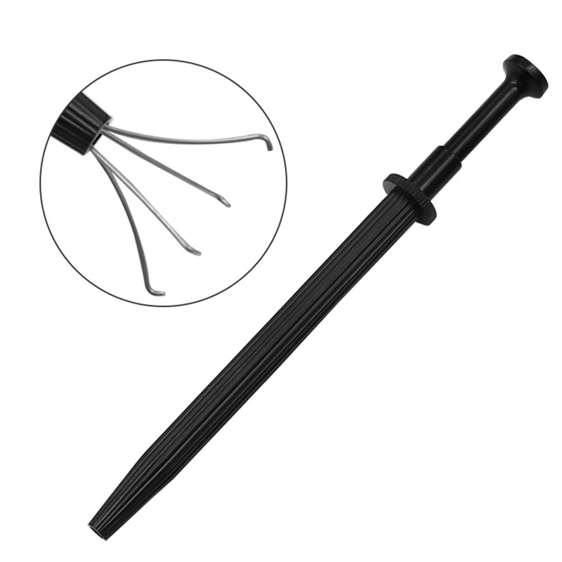 

Y1UU Prong Holder Professional Diamond Holder Pick-up Tool Stainless Steel 4 Prongs Diamond Claw Tweezers Parts Beads Diamond