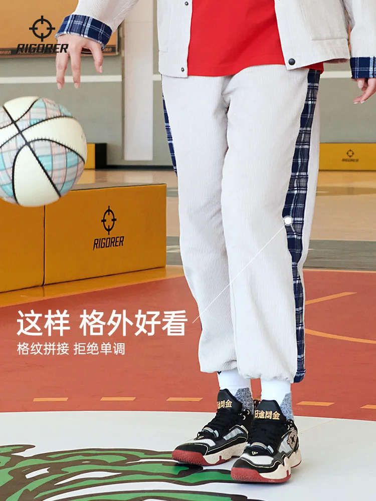 Мужские спортивные штаны для баскетбола бега фитнеса вельветовые Теплые