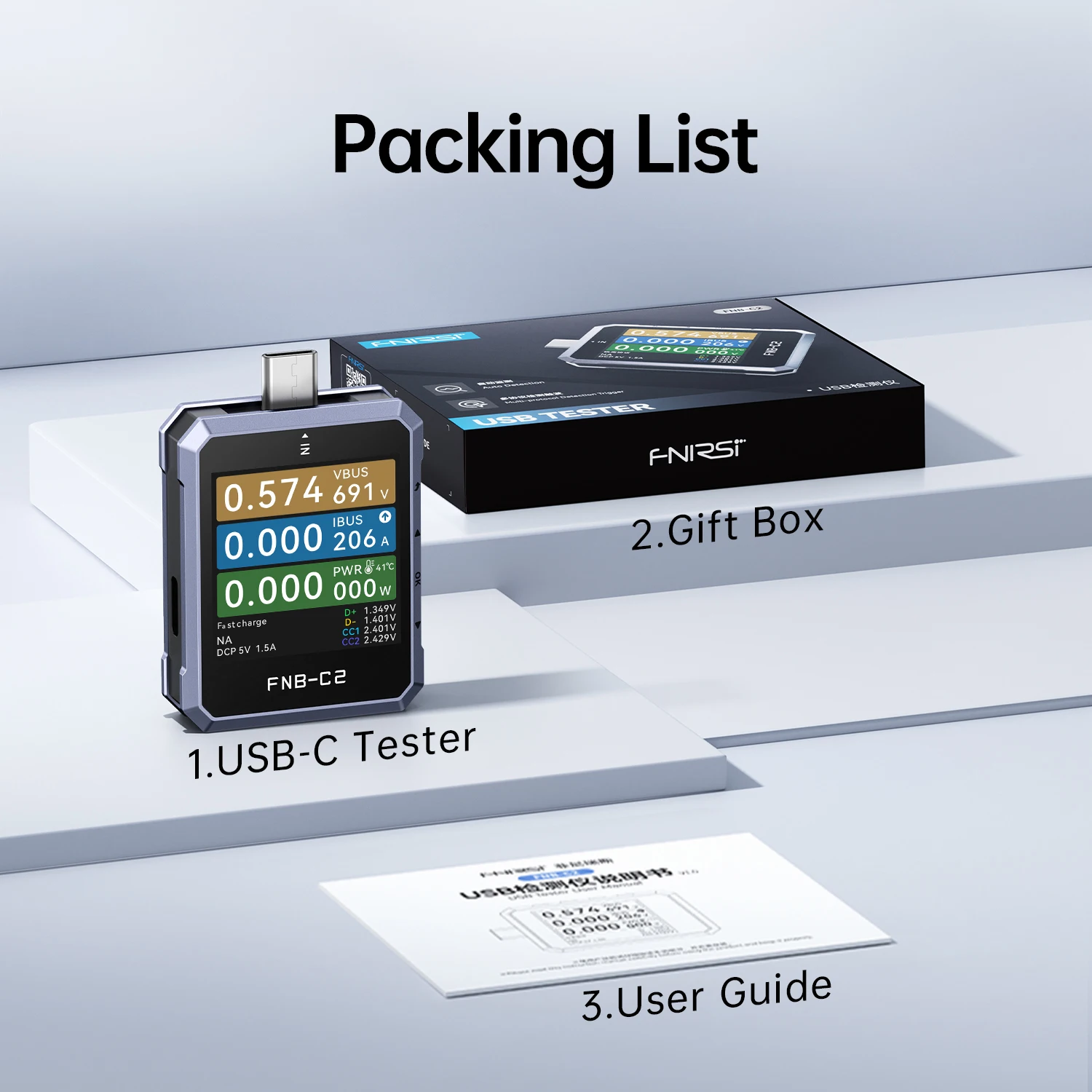 

Измеритель мощности FNIRSI FNB-C2 Type-C