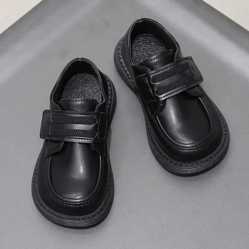 Children Leather Shoes Solid Color All-match Sewing All-match Casual Boys Girls Flat Shoe 21-30 Infant Fashion Spring Kids Shoe enlarge