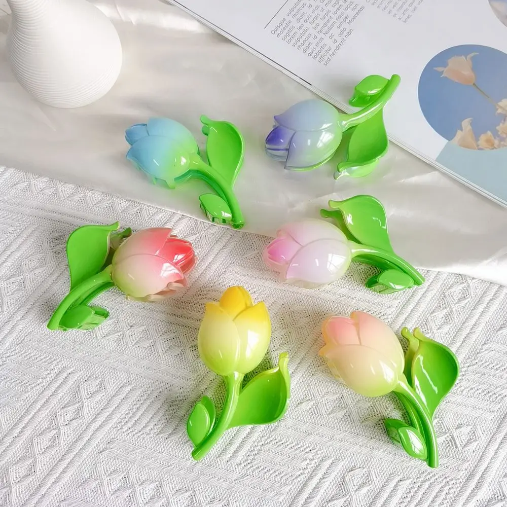 

Модный Элегантный головной убор Тюльпан для девочек темпераментный корейский держатель для конского хвоста зажим для волос с акулой женск...