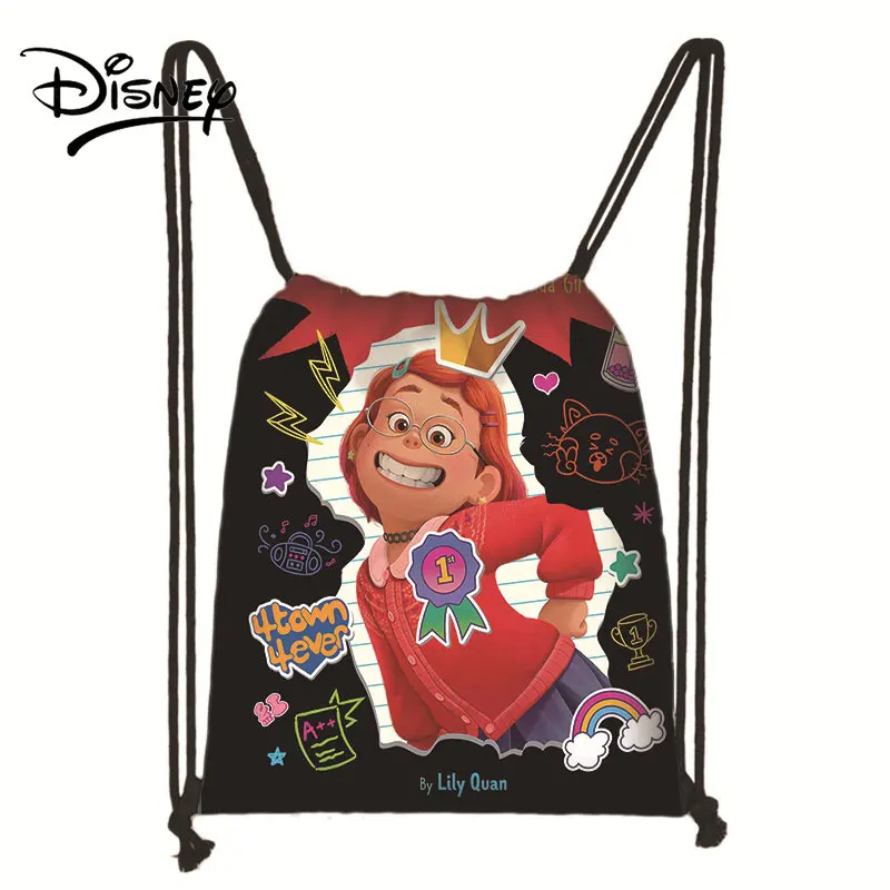 Disney Children's Bagsturning Red Youth Deformation Bundle Bag Sub Girls Bag