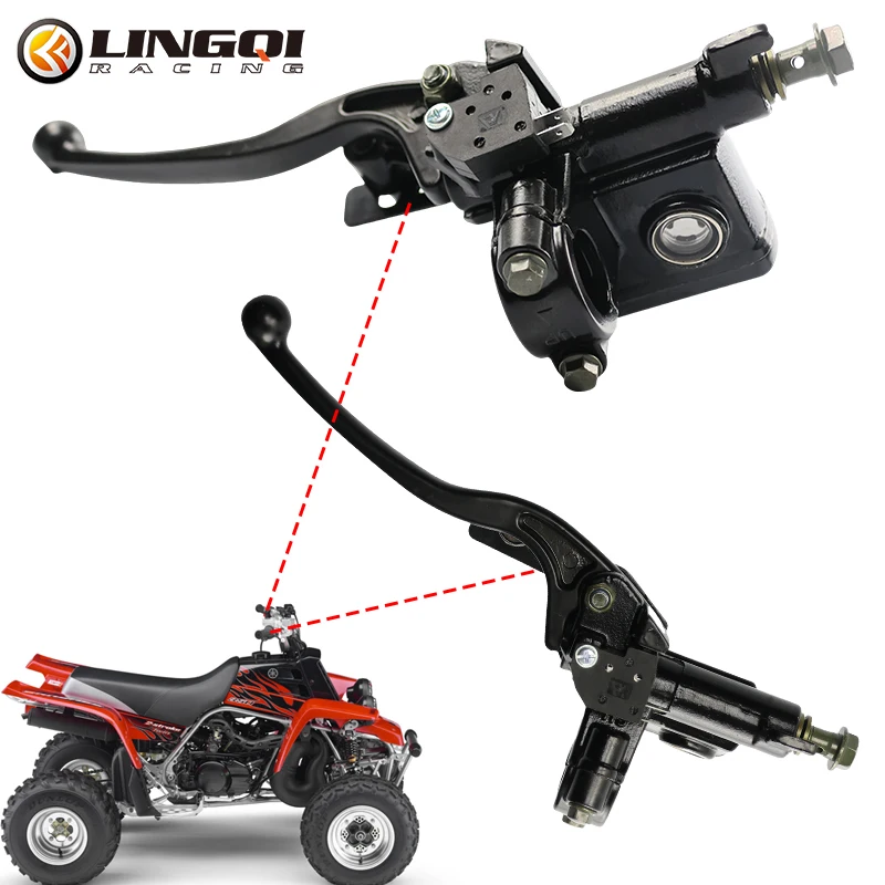LINGQI гоночный мотоциклетный рычаг сцепления Правый Тормоз главный верхний насос