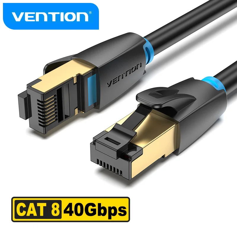 

6887 NO.2Ventie Ethernet Kabel Cat8 RJ45 Gigabit Netwerk Lan Patchkabel Hoge Snelheid 40Gbps 2000Mhz Voor Router Modem Internet