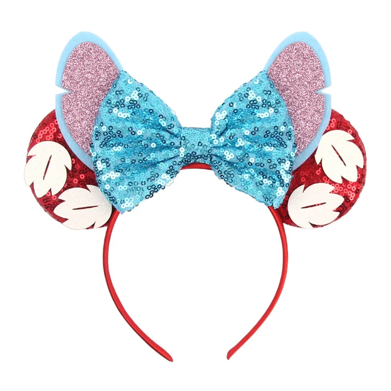 

Chic 5" Sequins Bow Headband Mouse Ears Heaband Cosplay DIY Gilrs Hair Accessories For Women Headwear Party Decoration