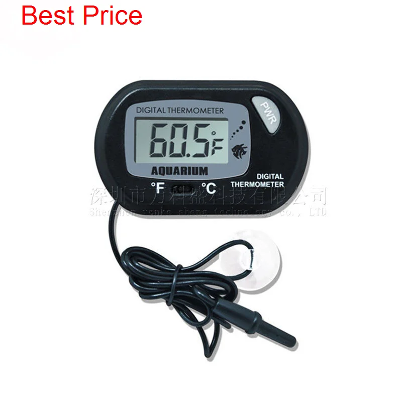 

50Pcs/lot ST-3 Electronic Digital Thermometer Aquarium Fish Tank Bath Temperature Sensor Meter Temperature Monitor Detector