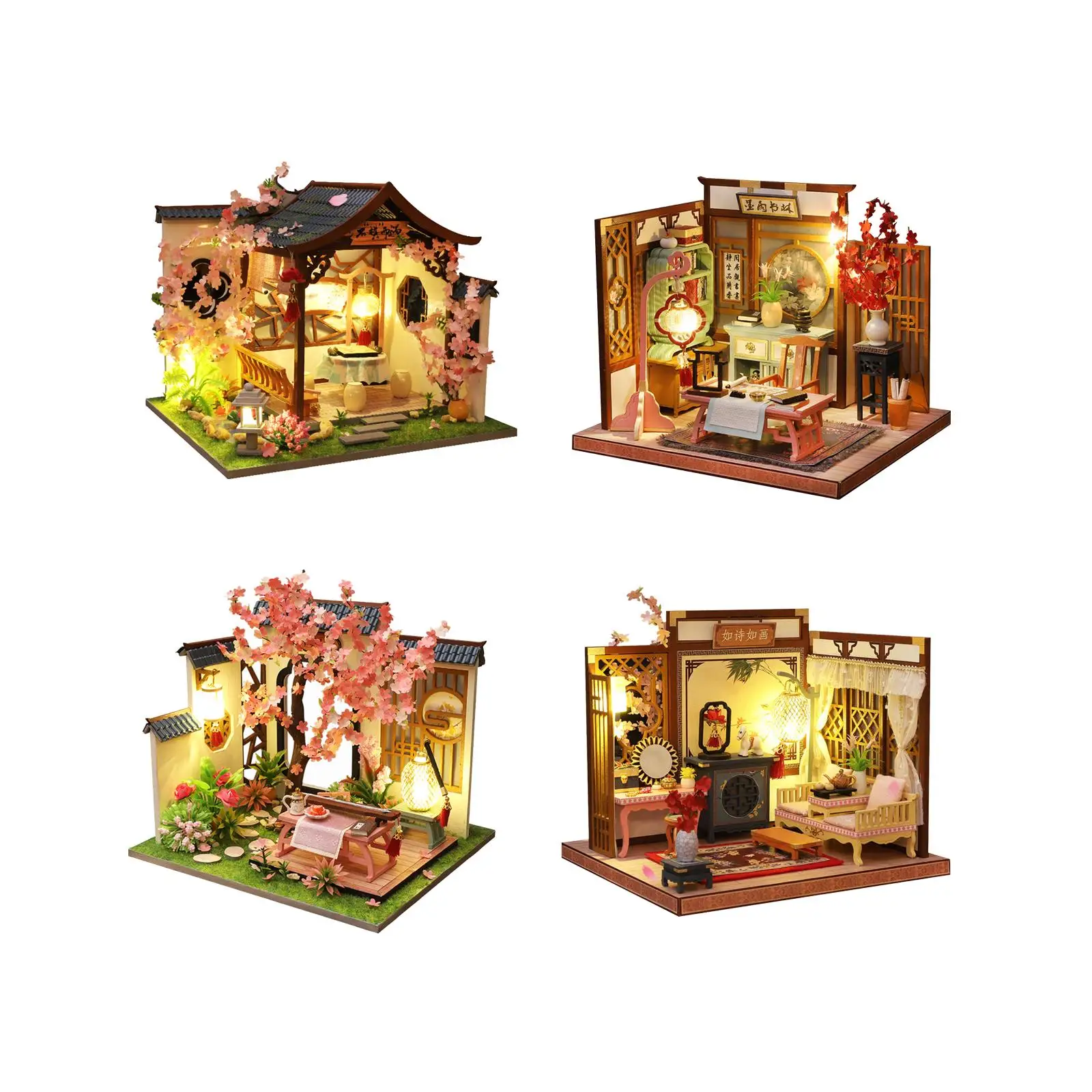 

Миниатюрный Кукольный домик «сделай сам», мини-комплекты с мебелью, деревянный миниатюрный кукольный домик, наборы «сделай сам» для подростков и взрослых, подарки на день рождения