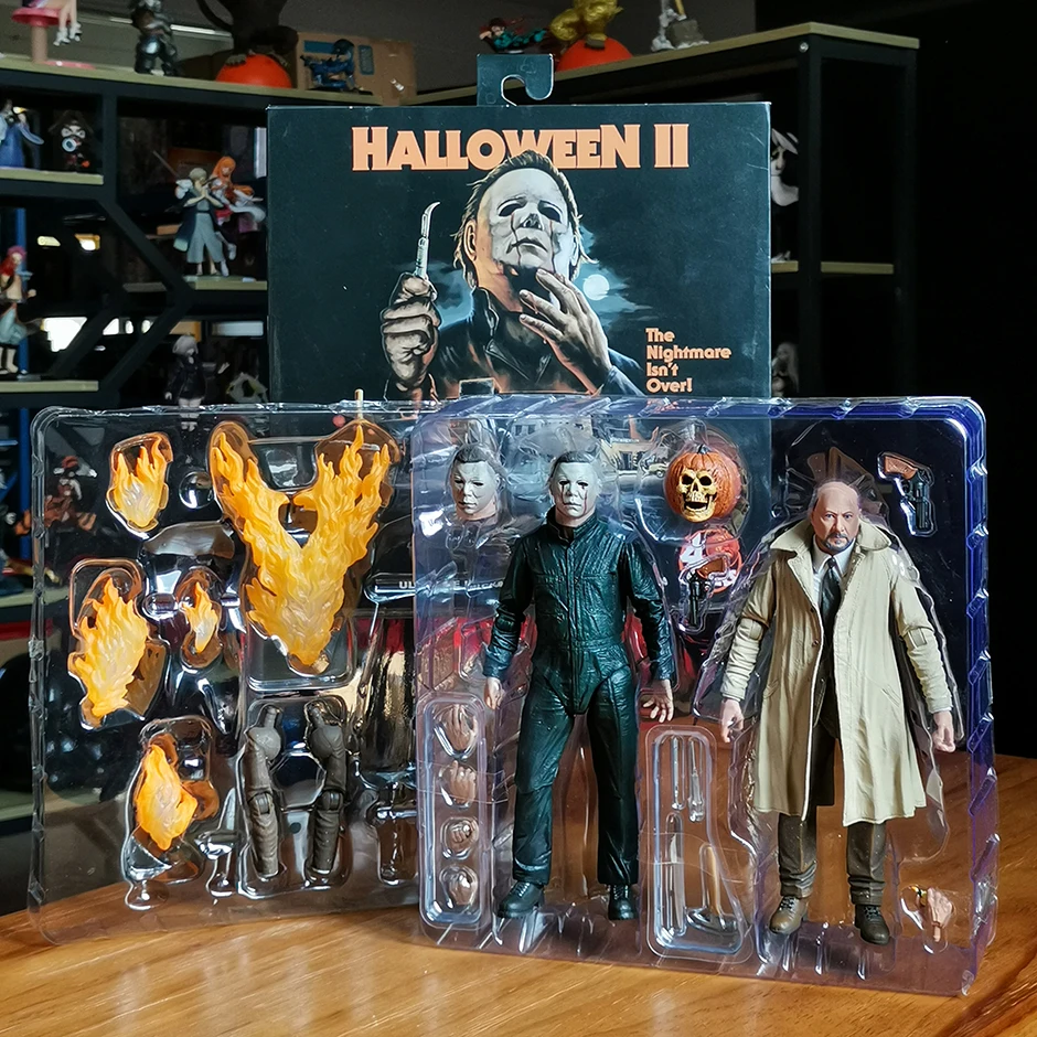 

NECA Halloween 2 (1981) Dr. Loomis & Michael Myers Collection Action Figure Movie Doll Excellent Model Toy