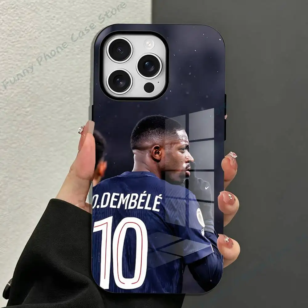 Фото Магнитный чехол Football O-Ousmane D-Dembele для iPhone 17, 16, 15, 14, 13, 12, 11 Pro Max Mini Plus, матовый №2