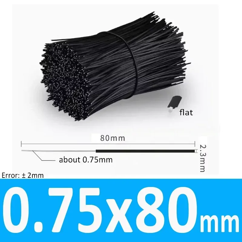 20-500 шт., черно-белые стяжки из железной проволоки с пластиковым покрытием, кабельные стяжки, длина органайзера 80 мм, 100 мм, 150 мм