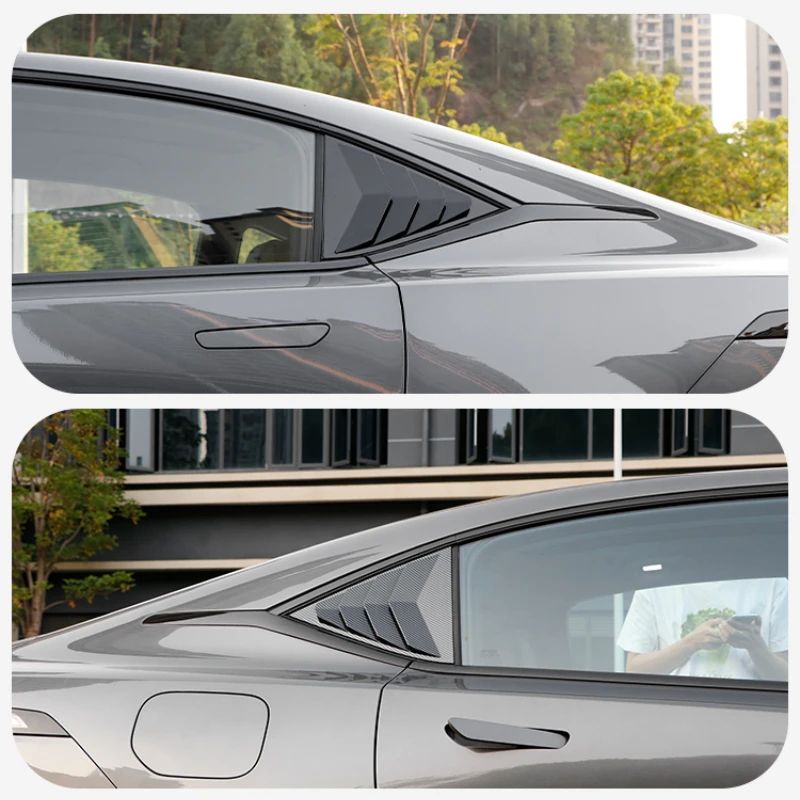 Текстурные жалюзи из углеродного волокна для Changan DEEPAL SL03 задняя треугольная